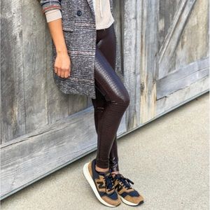 Spanx croc leggings